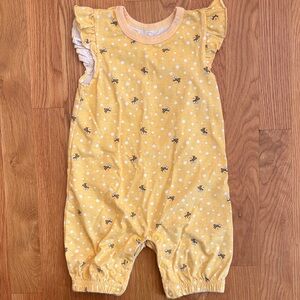 24M Emporio Baby Yellow Bumble Bee Romper